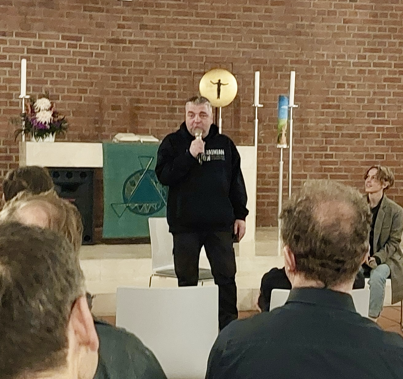 Maksym Butkevych im Gespräch